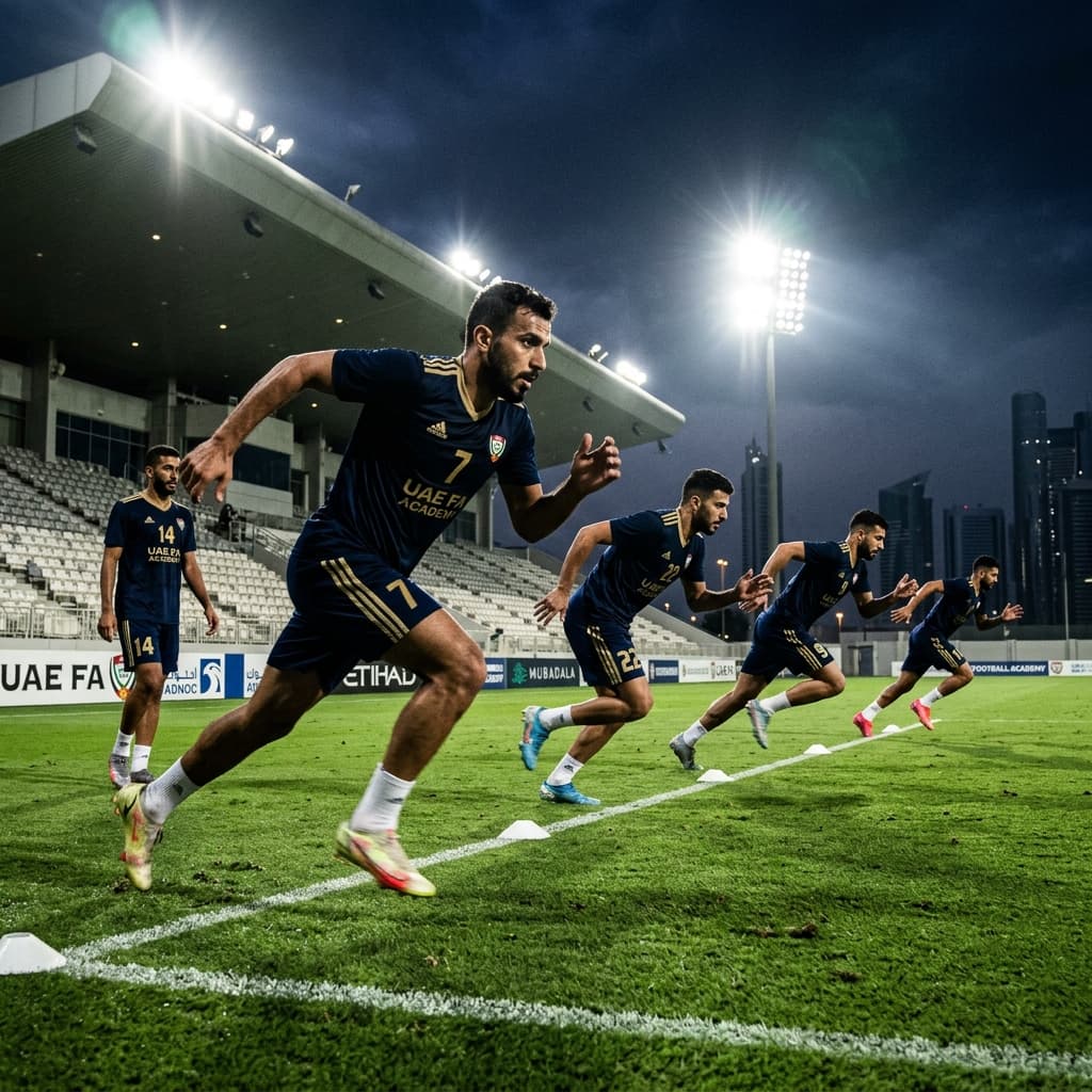 Elite players in a high-performance training session at UDSA